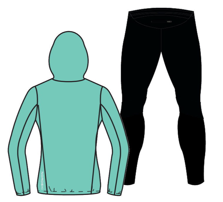 Nordski Run Premium беговой костюм женский Light Breeze-Black - 5