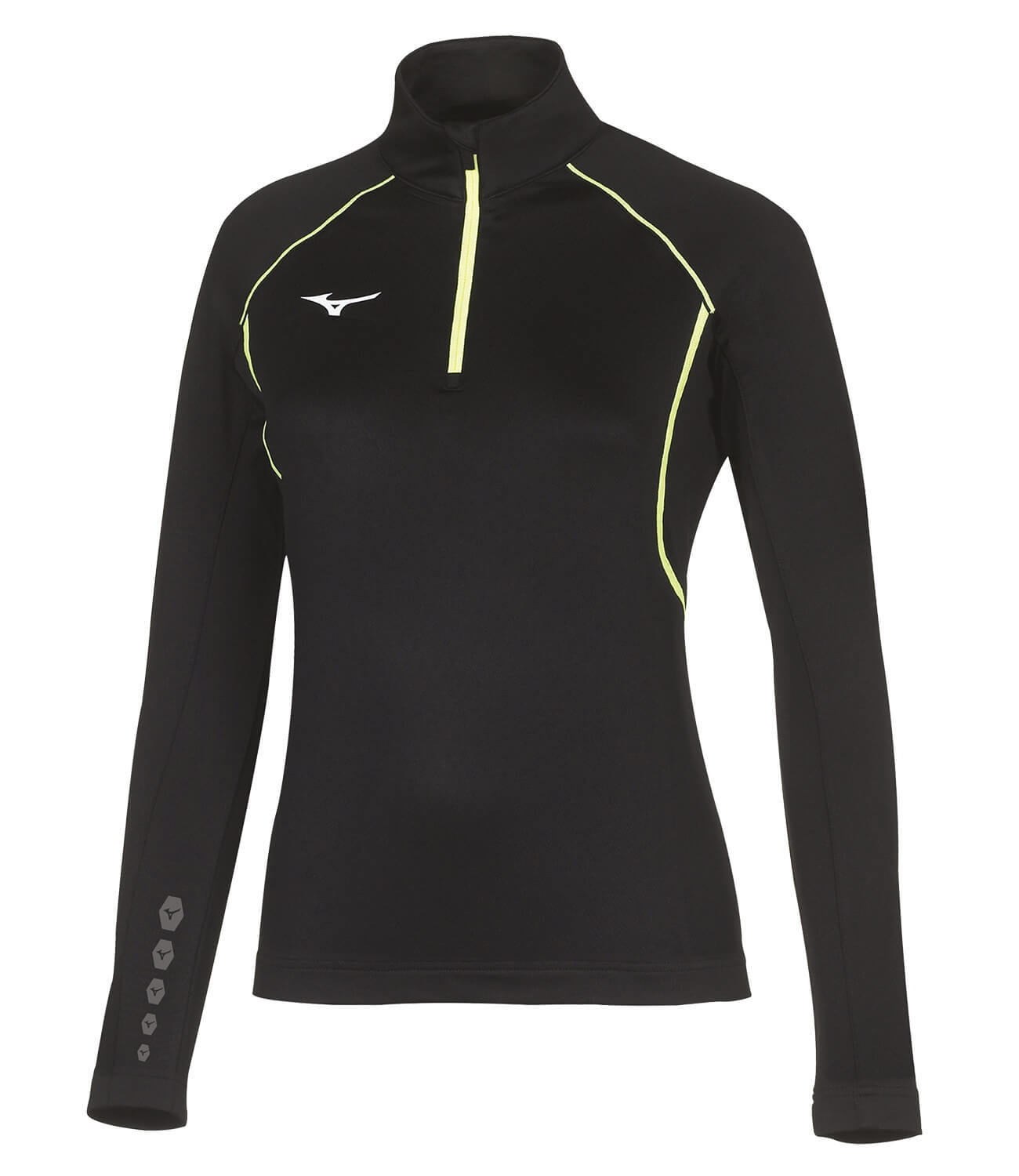 Беговая рубашка женская Mizuno Premium Jpn Warmer черная