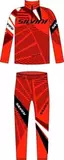 Детский элитный раздельный лыжный гоночный комбинезон Silvini Scando Red