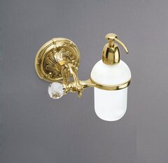 Art&Max Barocco Crystal AM-1788-DO-ANT-C Дозатор жидкого мыла подвесной, цвет: золото фото