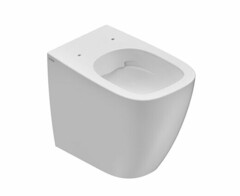 Globo Genesis GN001BI Унитаз безободковый (с открытым смывным краем), тип установки-приставной, ширина, мм-360, глубина, мм-550, высота, мм-430, сиденье-необходимо заказать, крепления в комплекте, цвет-белый фото