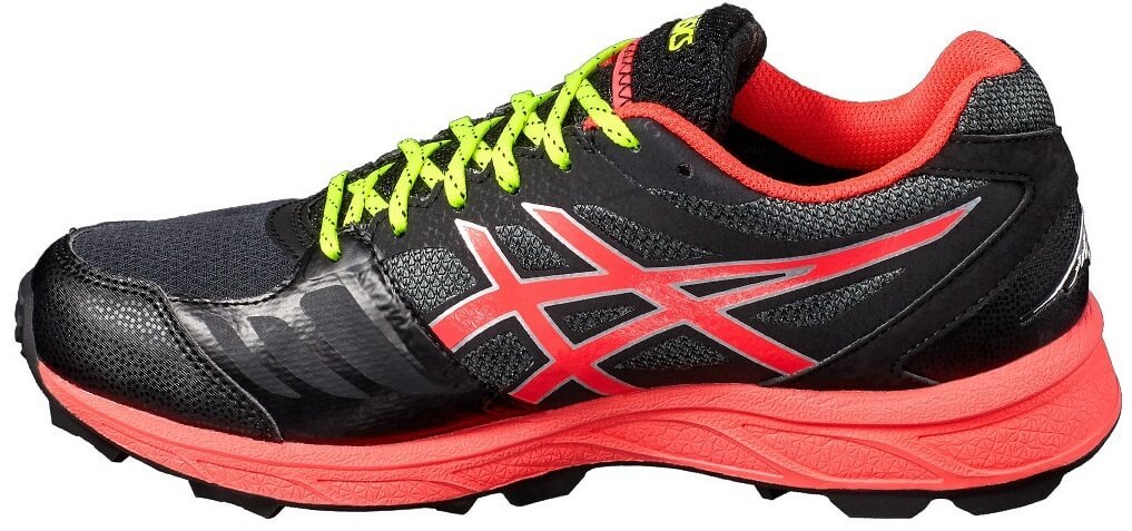 Asics Gel FujiSetsu 2 Goretex  женские шипованные кроссовки внедорожники черные-розовые - 4