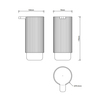Decor Walther OF.LINE 0671249 Дозатор жидкого мыла, цвет: Mocca , Moor