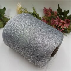 Sequin Lurex люрекс с пайеткой 3000м/100гр 006 Серый, пайетка галографическая