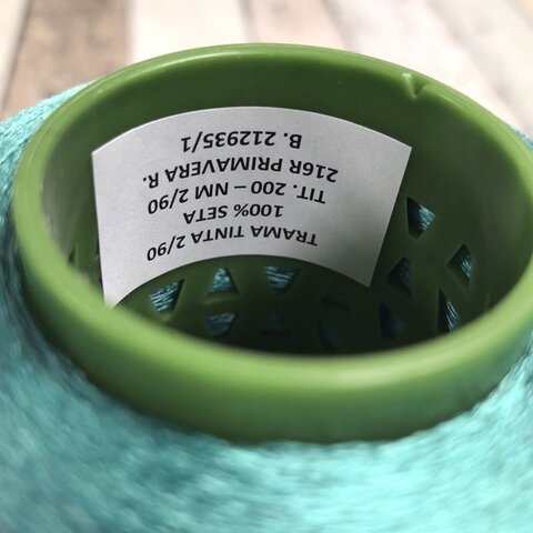 Шелк малберри TRAMA 4500 зеленый изумрудный