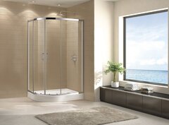Cezares ECO-O-RH-2-120/90-P-CR Душевой уголок, цвет: хром фото