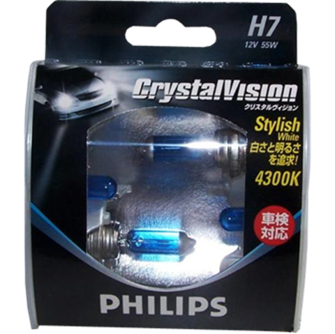 Галогенные лампы Philips H7 Crystal Vision (4300K) (2шт.) Галогенные лампы Philips H7 Crystal Vision (4300K) (2шт.)