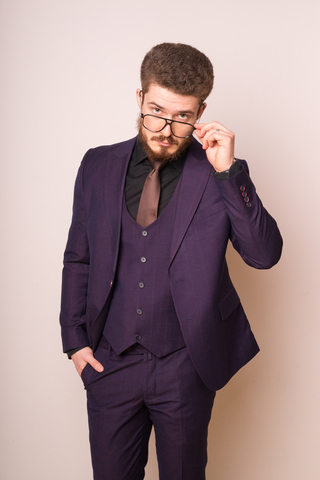 Костюм мужской - тройка Slim Fit SLAVASIO 11/121