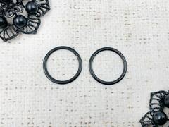 Кольцо для бюстгальтера, металл, d 1,5 см, чёрный