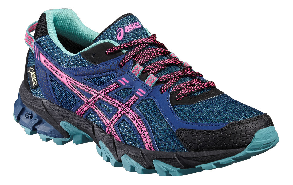 ASICS GEL-SONOMA 2 GT-X женские беговые кроссовки с мембраной синие