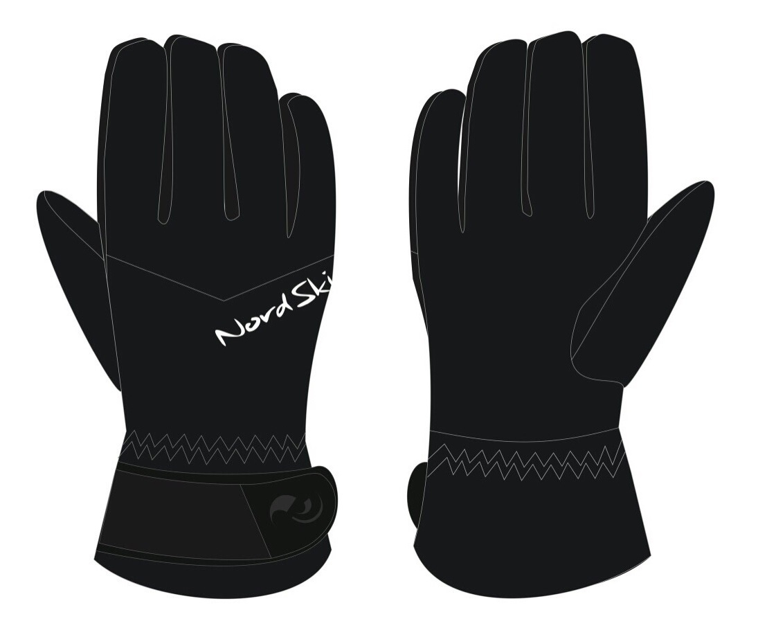 Nordski Jr Arctic Membrane детские перчатки black