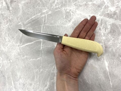 Нож Финка 108, Bohler N690, резинопластик (цвет бежевый)