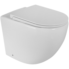 BelBagno Sfera-R BB2141CBR/BB902SC Унитаз приставной безободковый, цвет: белый фото