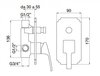 Cezares Olimp OLIMP-VDIM-02-L Встраиваемый смеситель для душа, цвет: бронза