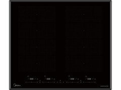 Варочная панель Midea MIH67880F, индукционная, стеклокерамическая, 4 зоны нагрева, черная