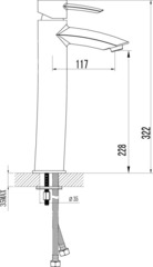 Смеситель для умывальника LEMARK ANTLANTISS – LM3209C