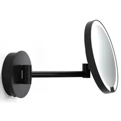 Decor Walther Round 0122460 Косметическое зеркало с подсветкой, цвет: чёрный фото