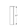 Geberit Option Basic 500.273.00.1 Зеркальный шкаф с подсветкой, две двери, 60x67.5x14см