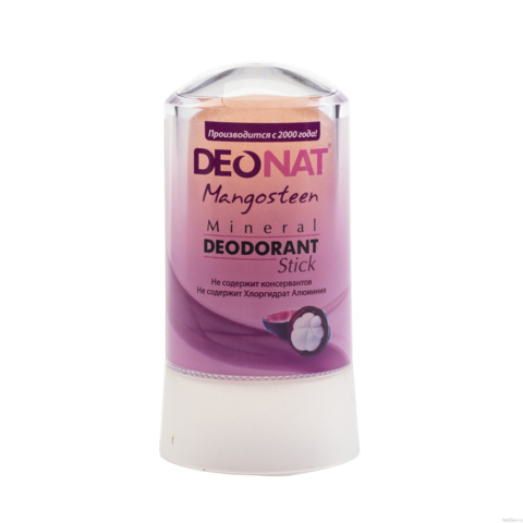 Дезодорант кристалл с соком Мангостина 60 г | Deonat