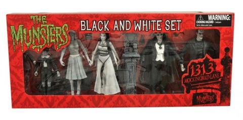 Munsters Black & White Figure Set