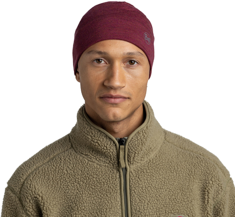 Шапка-бини Buff Merino Midweight Melange Tibetan Red фото 2