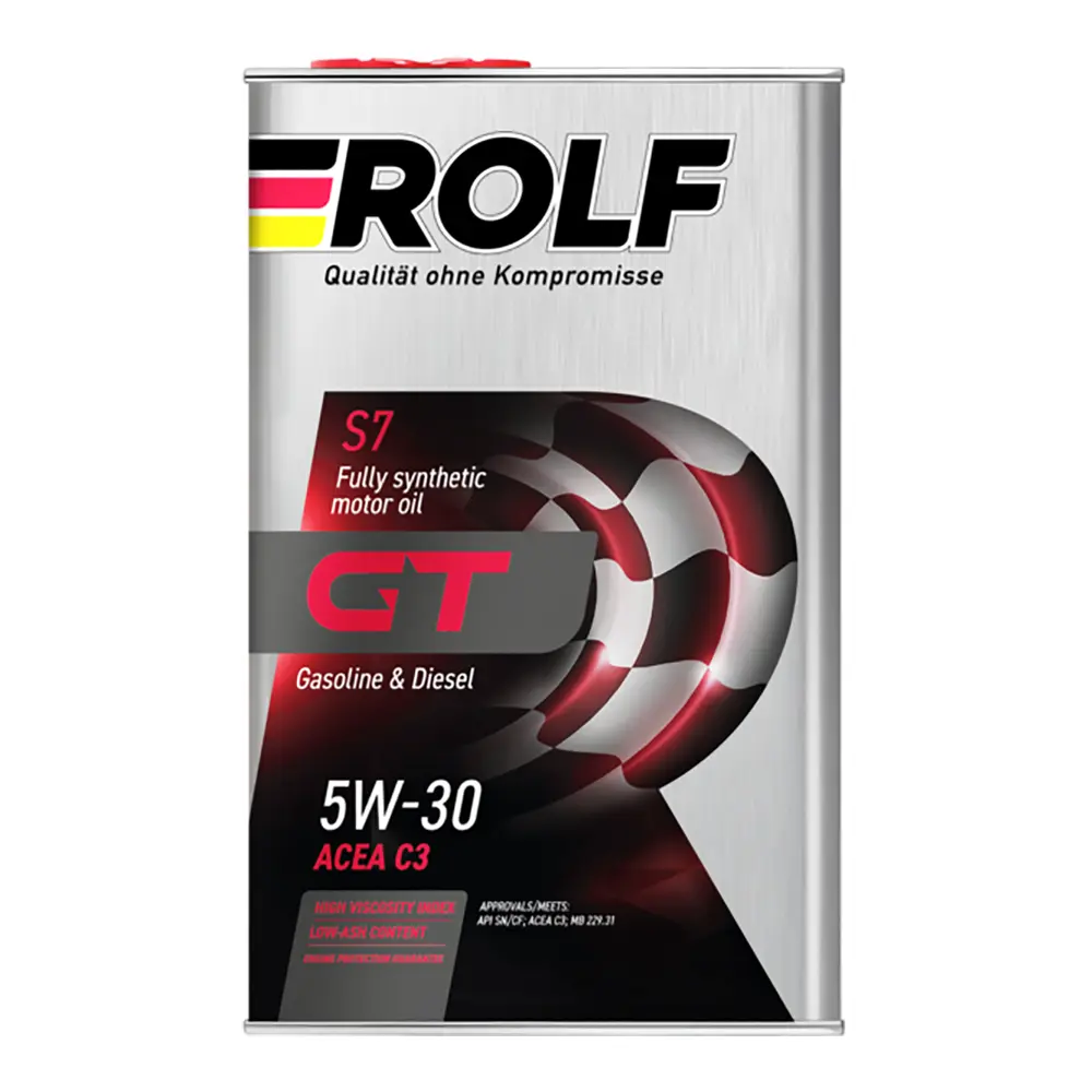 Моторное масло ROLF GT 5W-30 A3/B4, синтетическое, 1л