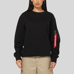 Свитшот Alpha Industries Utility Pocket Crewneck Black (Черный)
