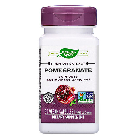 Nature's Way, Premium Extract, Pomegranate, 350 mg, 60 Vegan Capsules