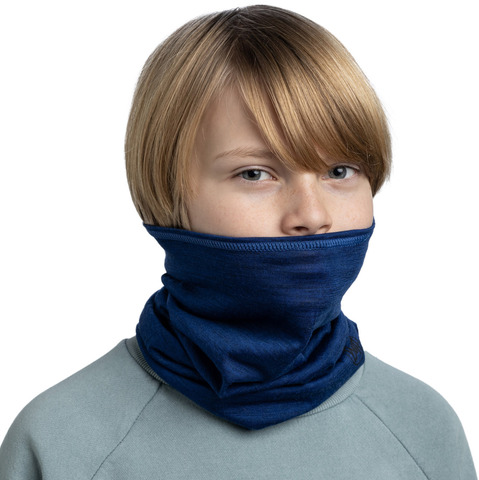 Картинка шарф-труба Buff Wool lightweight Solid Cobalt - 1