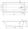 Cezares PLANE SOLO MINI-170-75-42-W37 Акриловая ванна 170x75, цвет: белый