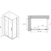 Abber Schwarzer Diamant AG30100B-S85B Душевой уголок, цвет: чёрный