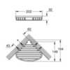 GROHE BauCosmopolitan 40664001 Полка душевая