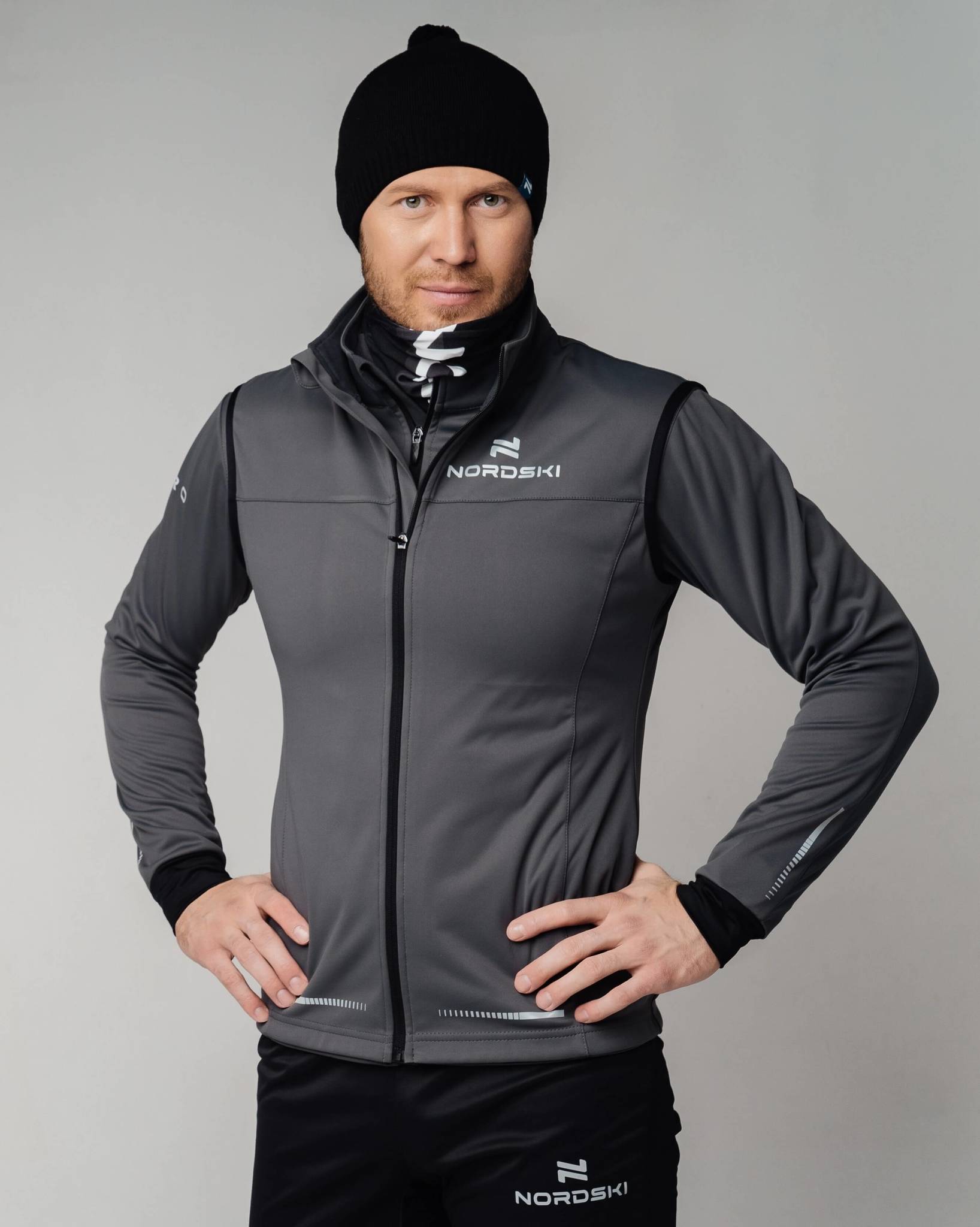 Nordski Pro лыжный жилет мужской graphite - 2