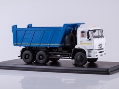 KAMAZ-6522 6x6 tipper restyling white-blue 1:43 Start Scale Models (SSM)