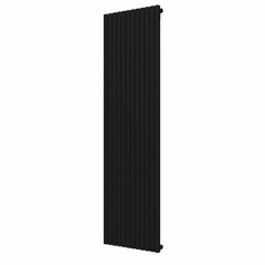Стальной трубчатый радиатор отопления КЗТО QUADRUM 30 V 1-1750-12 RT RAL1T103S9005 (черный матовый муар)