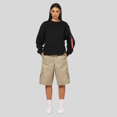 Свитшот Alpha Industries Utility Pocket Crewneck Black (Черный)
