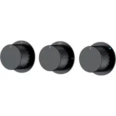 Boheme 124-3-B.1 Смеситель встроенный STICK DIAMOND BLACK 3-х проходной фото