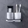 Abber Nord AA1557 Стакан двойной для зубных щеток, цвет: хром