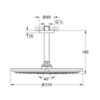 GROHE Rainshower Cosmopolitan 26067000 Душ верхний с кронштейном