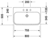 Duravit Happy D.2 2318800028 Раковина мебельная