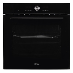 Духовой шкаф Korting OKB 1680 GN MW, электрический с СВЧ, встраиваемый, черный, 72 л