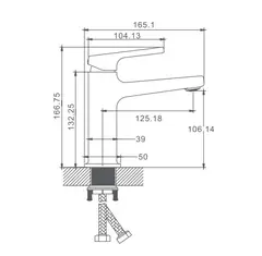 Смеситель для раковины Haiba HB10831 хром