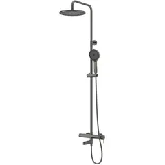 BelBagno DEL2.0-VSCM-GM Душевая стойка со смесителем и изливом, оружейная сталь фото