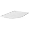 BelBagno TRAY-MR-UNO-RH-120/90-550-35-W-R-BO Поддон из искусственного мрамора в комплекте с сифоном с белой матовой декоративной накладкой