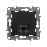 ETIKA Розетка компьютерная RJ45 категория 5Е UTP 6726411 антрацит LEGRAND — фото 1