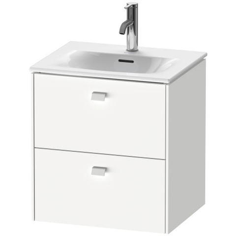 Duravit Brioso BR430902222 Тумба подвесная под раковину 234453, 2 ящика, 555x520x419мм, цвет White High Gloss