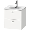 Duravit Brioso BR430902222 Тумба подвесная под раковину 234453, 2 ящика, 555x520x419мм, цвет White High Gloss