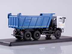 KAMAZ-6522 6x6 tipper restyling white-blue 1:43 Start Scale Models (SSM)