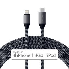 Кабель Satechi USB-C to Lightning, 1,8м, серый