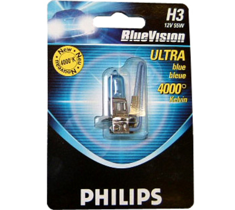 Галогенные лампы Philips H3 Blue Vision (4000K) (1шт.) Галогенные лампы Philips H3 Blue Vision (4000K) (1шт.)
